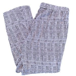 BCBGeneration jogger pants herringbone print Med breezy rayon elastic waist